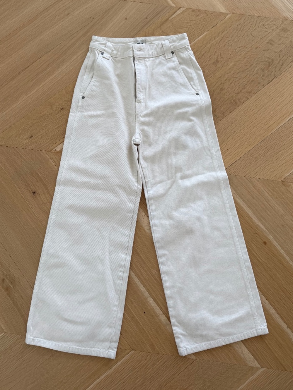 Khaite Cream Jeans, Size 25